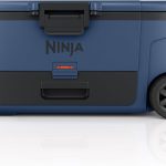 Ninja FrostVault 100qt Insulated Cooler in Lakeshore Blue with dry storage compartment, rugged design, and up to 7-day ice retention – ideal for outdoor adventures, camping, and tailgating.
