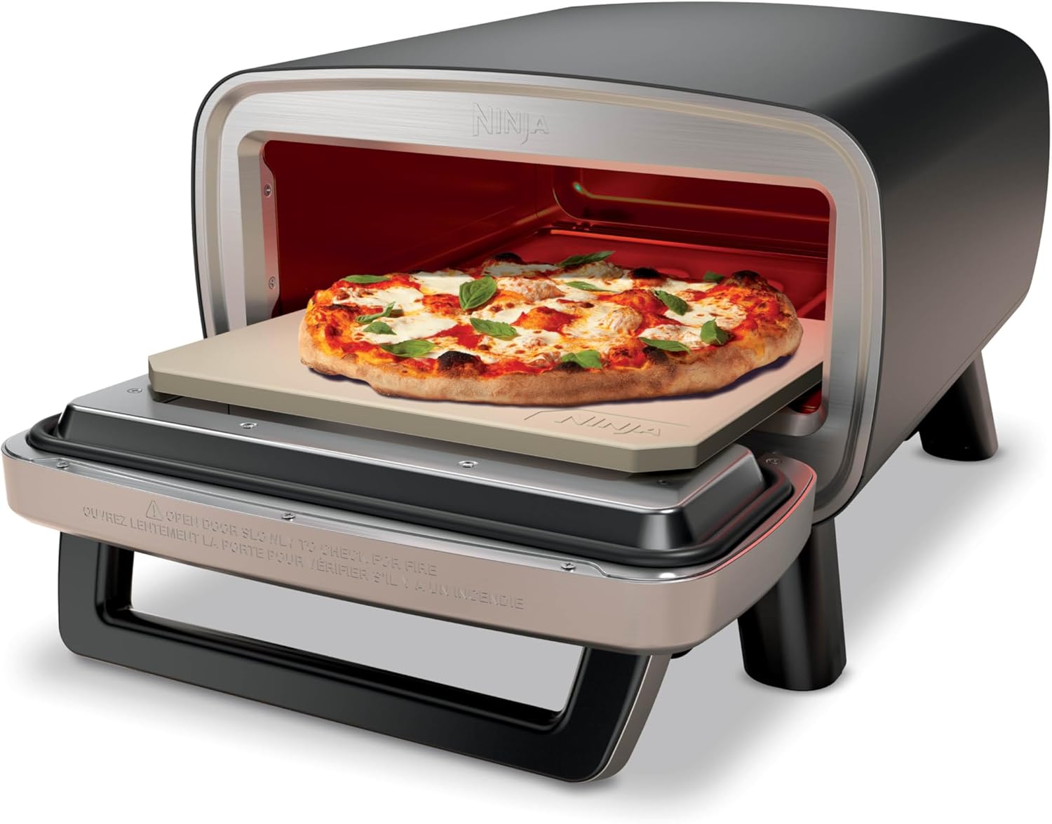 Ninja Artisan Outdoor Pizza Oven – best outdoor pizza oven for Neapolitan, thin crust, and New York-style pizza, electric-powered with 5 preset cooking modes, portable and perfect for backyard or outdoor cooking. Let me know if you'd like shorter variations or additional versions for different placements (e.g., blog post, product page, social media).