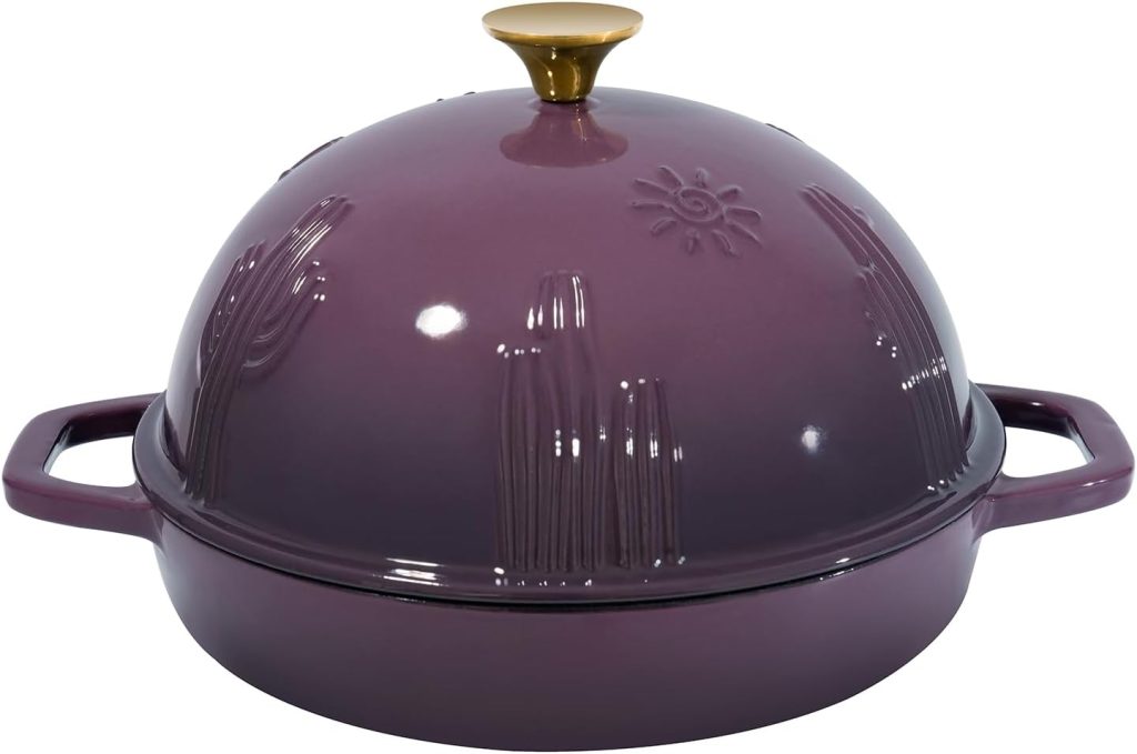 "Flavehc Cloche enameled cast iron bread baker in GradientRed for artisan sourdough baking"