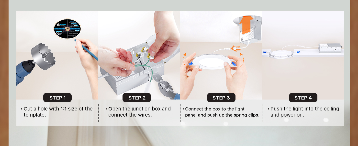 recessed downlight with junction box
