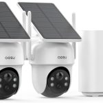 AOSU Security Camera System with Solar Power and Wireless Setup