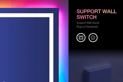 LOAAO Bathroom Mirror product page showing warranty and support details available through the manufacturer.