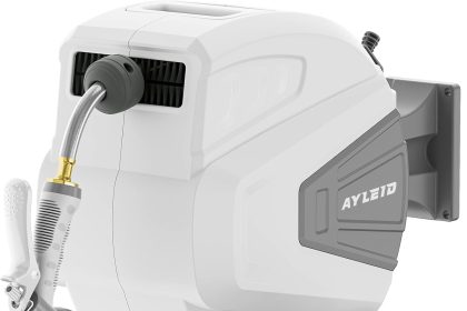 Modern Ayleid retractable ceiling fan with LED light in a living room