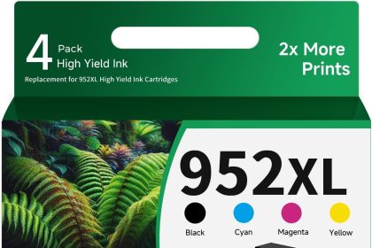 Ankink 952XL compatible ink cartridges 4-pack – high-yield multicolor replacement for HP OfficeJet Pro printers, up to 2200 pages per cartridge