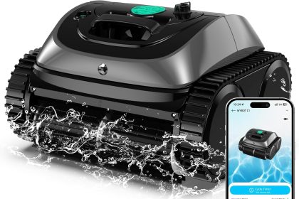 WYBOT cordless robotic pool cleaner with triple motor for inground pools