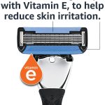 Gillette 5 Blade Refills 4-pack – premium razor cartridges with lubrication strip and precision trimmer, best blade price Prime only deal at $13.48.