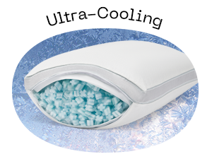 Cool+ pillows cooling queen size pillows hypoallergenic pillow home essentials down alternative