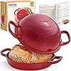 Damai Enameled Cast Iron Bread Oven with Lid, 4.5QT Dutch Oven for Sourdough Baking, Round Cast Iron Pot with Handles for Homemade Bread, Gift-Ready Packaging for Bakers