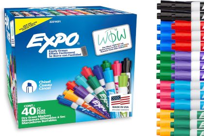 "EXPO Markers Assorted Fashion Colors – 36-pack of low-odor dry erase markers with chisel tips in vibrant colors for whiteboards"