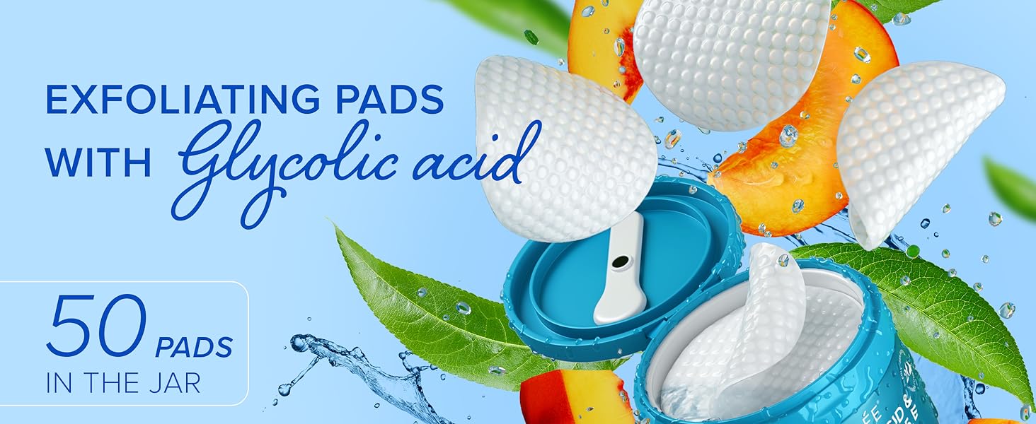 exfoliating with glycolic pads