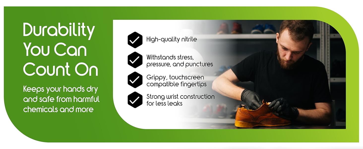 black Nitrile Gloves