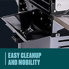 easy cleanup and mobility