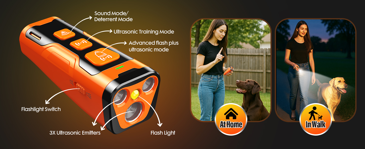 dog bark deterrent device