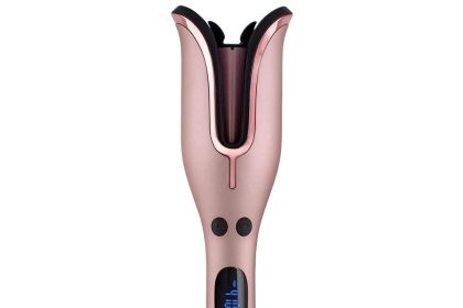 CHI Spin N Curl Rose Gold automatic hair curler with ceramic rotating barrel, ideal for effortless styling and damage-free curls, currently on 52% limited-time discount