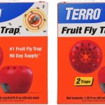 “Terro Fruit Fly Trap 4-pack capturing fruit flies in the kitchen, easy and effective pest control.”