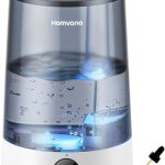 Homvana 3.6L Cool Mist Ultrasonic Humidifier with LED mood lights and aromatherapy, ideal for home or office use.