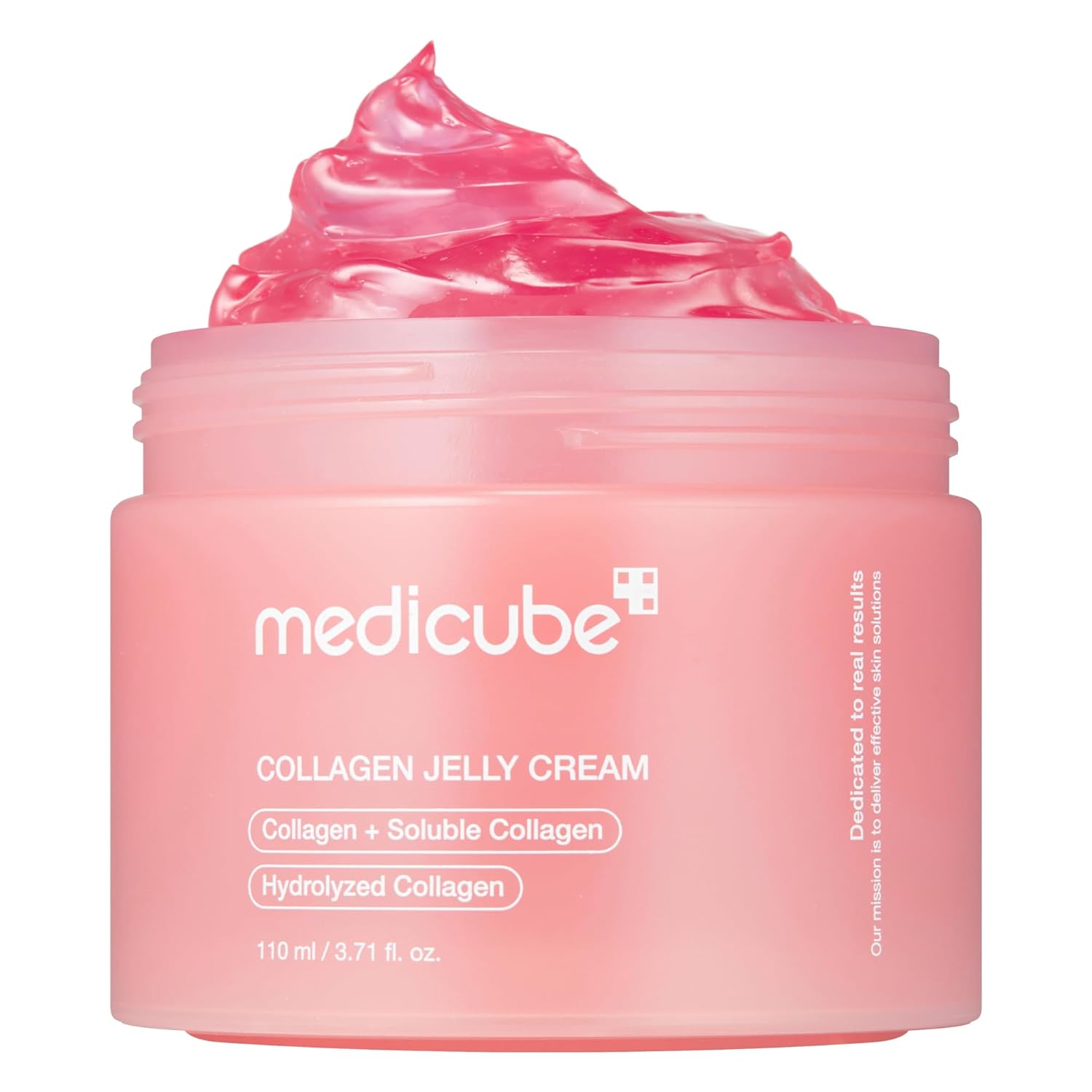 “Medicube Collagen Jelly Cream with Niacinamide and Freeze-Dried Hydrolyzed Collagen – hydrating K-beauty moisturizer for glowing, firm, and radiant skin in a pink jelly texture.”