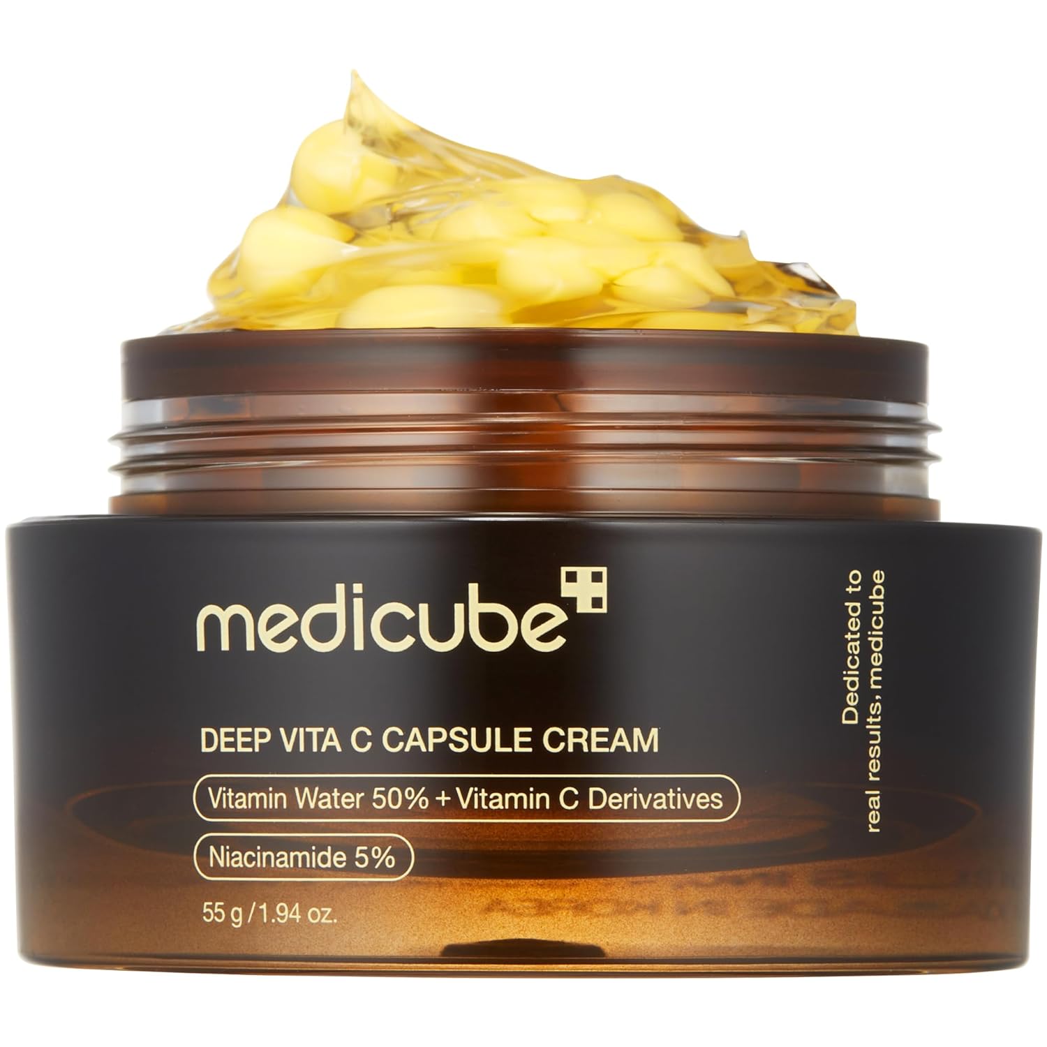 Medicube Deep Vitamin C Golden Capsule Moisturizer – hydrating face cream with brightening vitamin capsules, 4.6-star rating, limited-time $16.90 deal