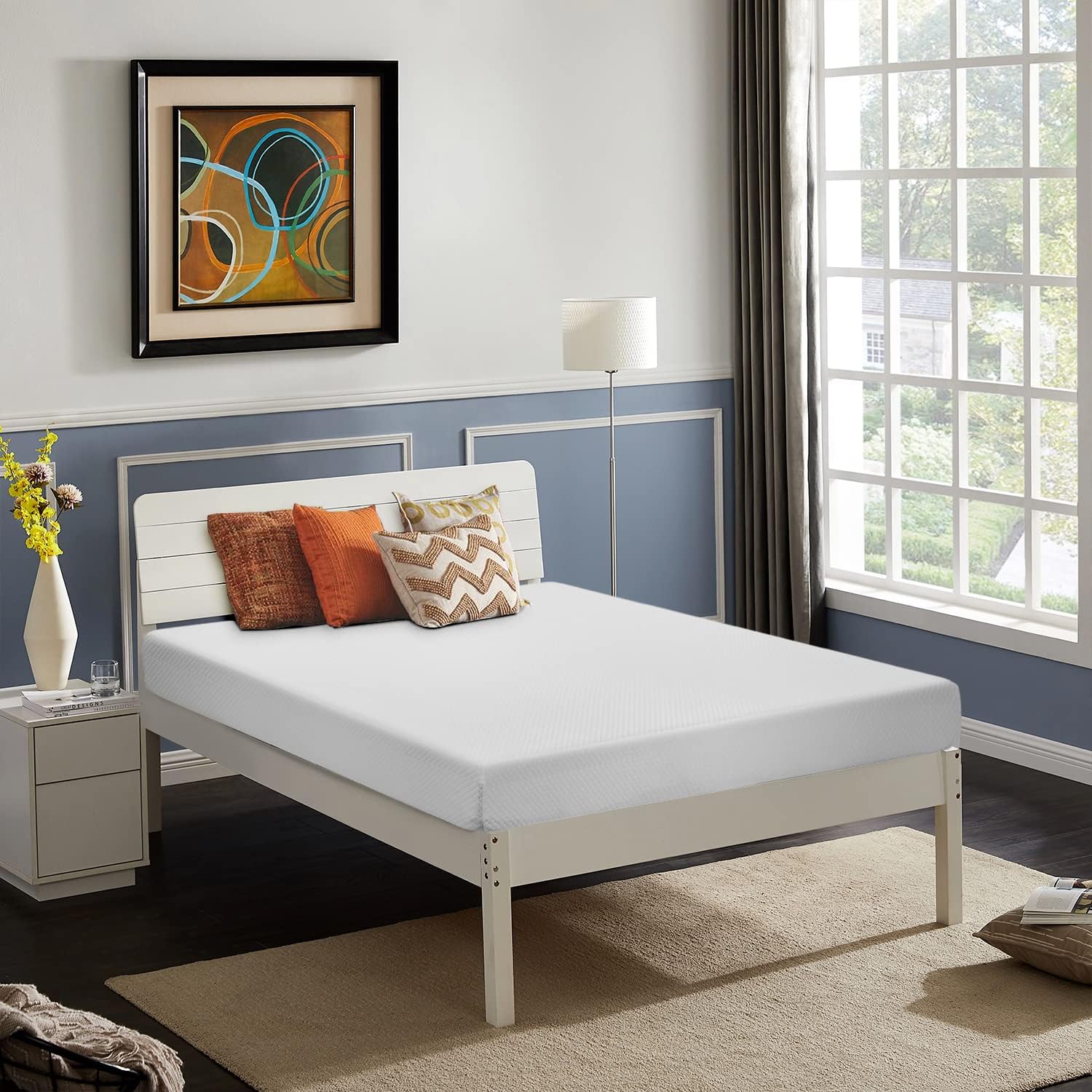 "FDW 5-Inch Gel Memory Foam Mattress in Twin size, medium firmness, 3-layer cooling gel foam design with removable washable cover, ideal for kids, guest rooms, and bunk beds — budget-friendly sleep solution on sale for $59.99."