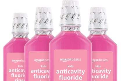 Amazon Basics Anticavity Fluoride Mouthwash customer reviews – 4.6 out of 5 stars from 1,478 global ratings with mostly 5-star feedback