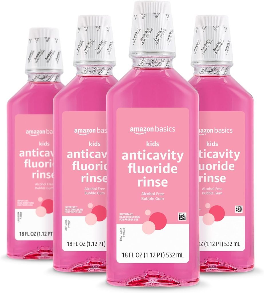 Amazon Basics Anticavity Fluoride Mouthwash customer reviews – 4.6 out of 5 stars from 1,478 global ratings with mostly 5-star feedback