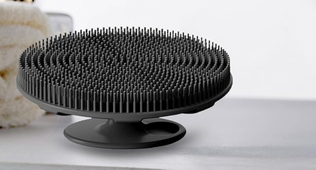 silicone body scrubber innerneed exfoliating deep cleansing shower brush