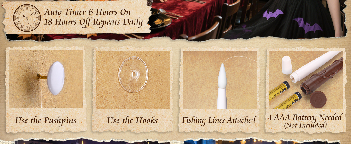 harry potter candles