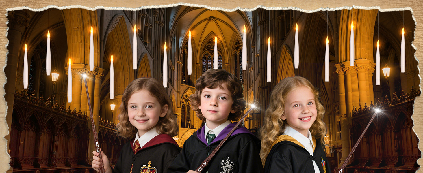 harry potter floating candles with wand