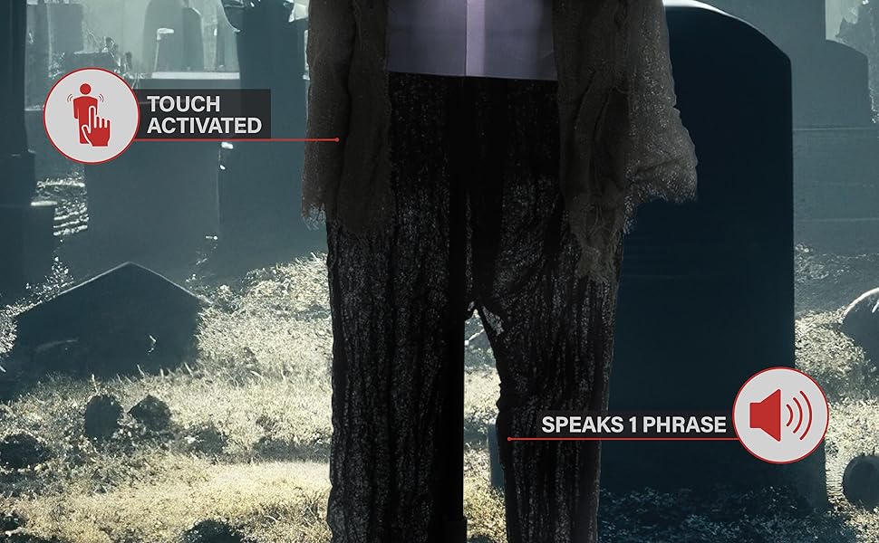 grim angel of death dead ghost skeleton front door walkway poseable