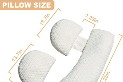 Pregnancy Maternity Detachable Adjustable Body Pillow providing full-body support and comfort for expecting moms