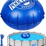 Hyperzoo Upgraded Cold-Resistant Inflatable Pool Pillow in blue