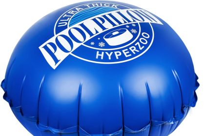 Hyperzoo Upgraded Cold-Resistant Inflatable Pool Pillow in blue