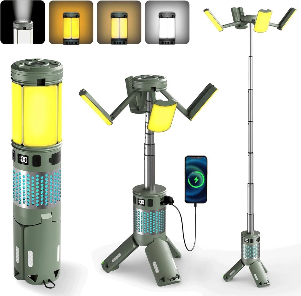 Telescopic Rechargeable Collapsible Flashlight – waterproof, portable, and rechargeable camping light with telescopic design