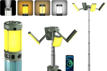 Telescopic Rechargeable Collapsible Flashlight – waterproof, portable, and rechargeable camping light with telescopic design