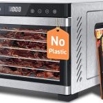 COSORI Stainless Steel Food Dehydrator with 6 trays, digital temperature control, and quiet operation for making healthy homemade snacks