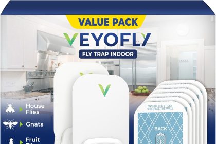 VEYOFLY Electric Flying Insect Catcher trapping mosquitoes and flies indoors, safe and chemical-free bug zapper for home use