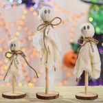 HOLIHIFI Halloween Decorations Indoor rustic farmhouse hanging signs, primitive Halloween wall décor set, 4.2-star customer rating.