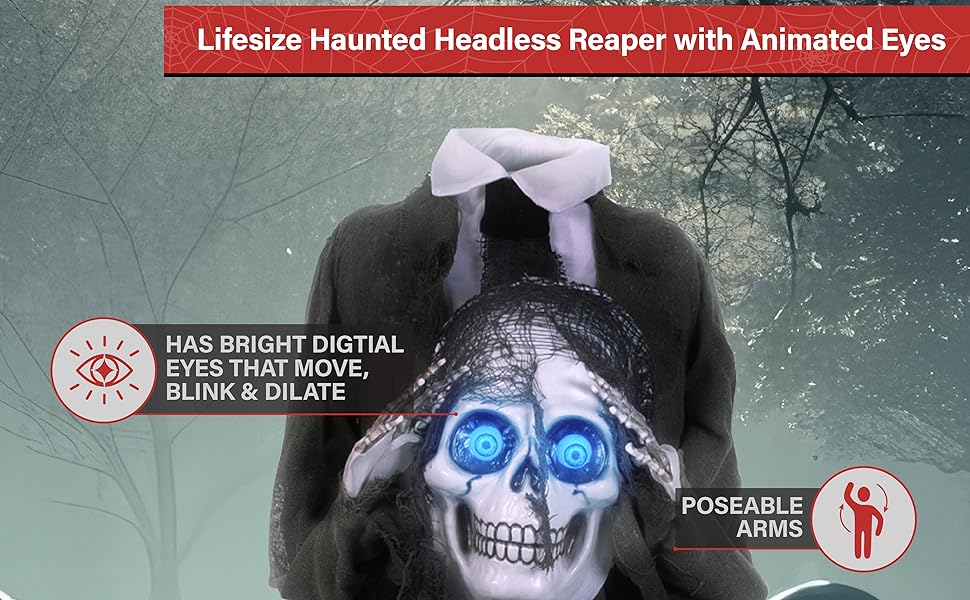 grim angel of death dead ghost skeleton front door walkway poseable