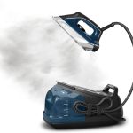 Rowenta DG8624U1 Perfect Steam Station high-pressure steam iron with 55-minute run time, delivering professional-grade wrinkle-free results for home ironing.