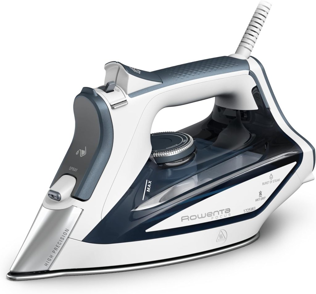 Rowenta Focus Steam Handheld Garment Steamer – compact, powerful, and easy-to-use for removing wrinkles from clothes at home or while traveling