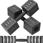 Adjustable dumbbells in multiple colors for home workouts – Black, Blue, Green, Pink, and Purple with easy weight adjustment and ergonomic handles.