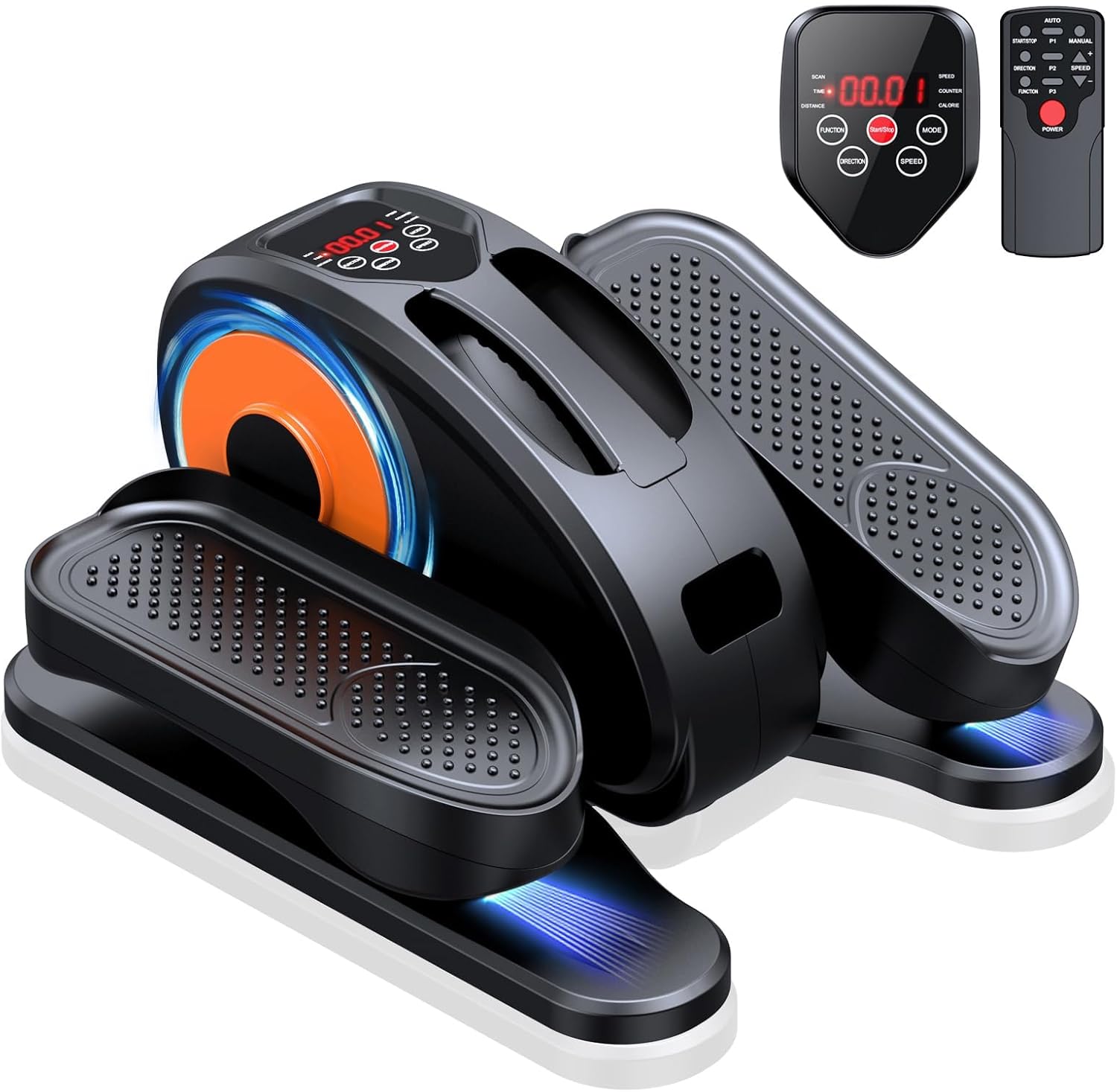 GUGTTR Elliptical Exerciser – compact, quiet under-desk pedal machine for home workouts with adjustable resistance, perfect for small spaces and low-impact cardio.