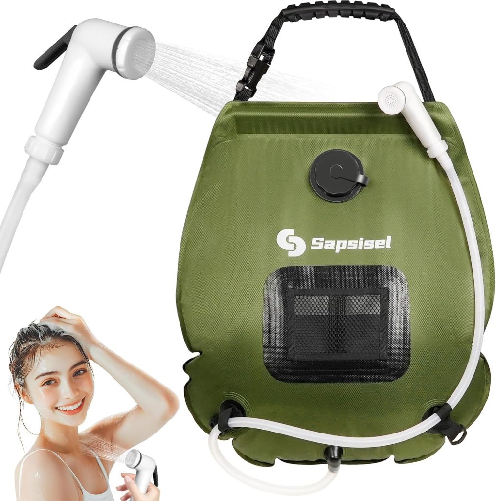 Green Sapsisel Camping Hand Warmer – compact, portable, and rechargeable device for instant warmth during outdoor activities like camping, hiking, and cold weather adventures.