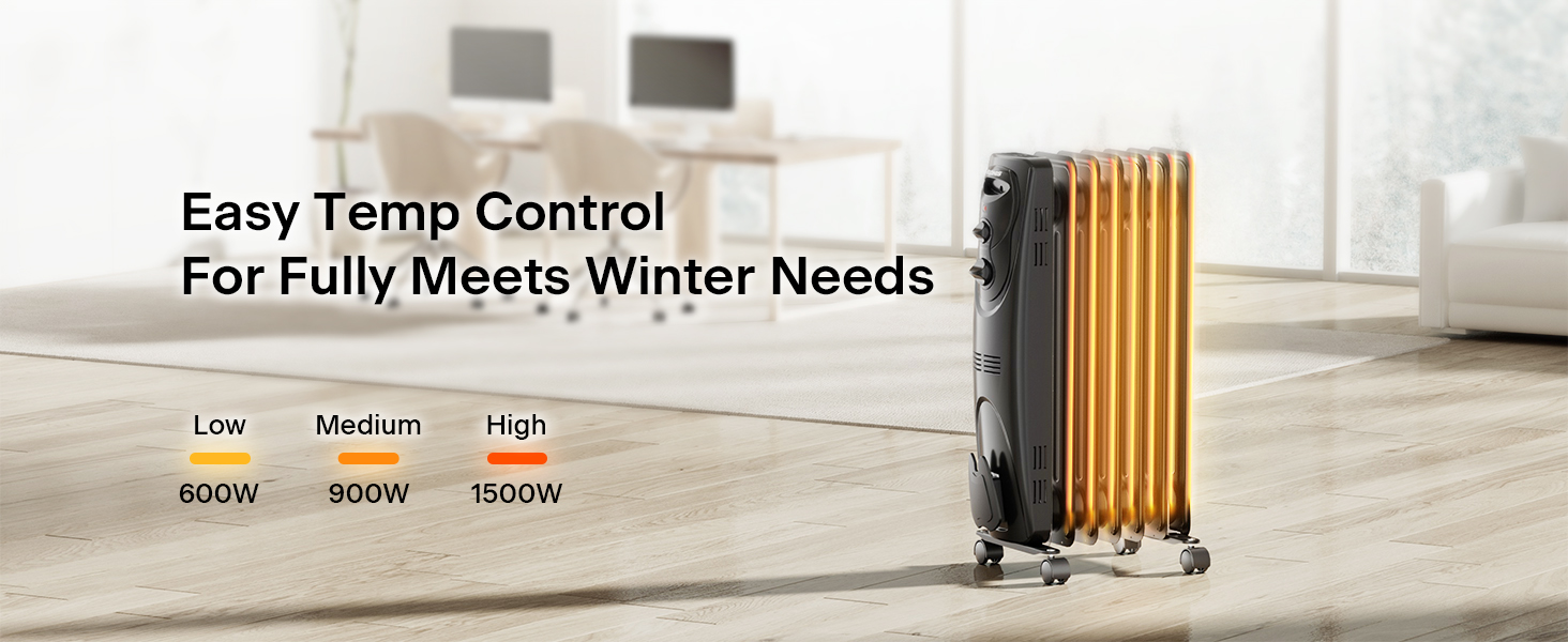 easy temp control for fully meets winter needs
