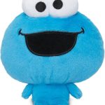 Teeturtle Sesame Street Cloudhead Cookie Monster plush toy featuring an oversized soft blue head, tiny weighted body, and adorable smiling Cookie Monster design.