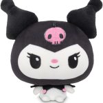 “Teeturtle Kuromi Sanrio Cloudhead Plushie – soft, huggable black and white plush with cute Sanrio character design, perfect for gifts or collecting.”