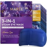 MAREE Steam Eye Mask disposable warm relaxation mask for eyes, individually wrapped, gentle and soothing, perfect for stress relief and self-care