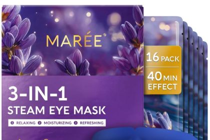 MAREE Steam Eye Mask disposable warm relaxation mask for eyes, individually wrapped, gentle and soothing, perfect for stress relief and self-care