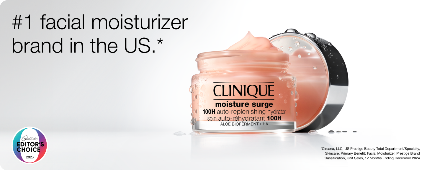 #1 facial moisturizer brand in the US moisture surge 100