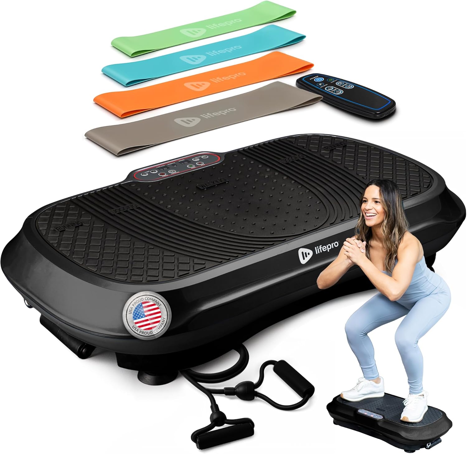 “LifePro Vibration Plate Exercise Machine for home workouts, weight loss, muscle toning, and full-body fitness.”